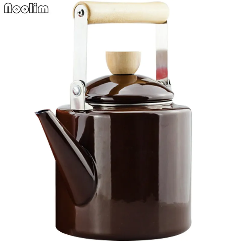 NOOLIM японский эмалированный чайник кулер цветочный прямой использовать на