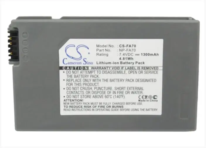 Аккумулятор Cameron Sino 1300 мач для SONY батарея камеры с с. . |Цифровые аккумуляторы| |