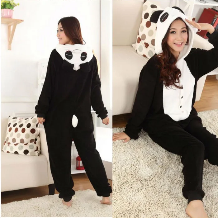 New Adult Animal Panda Sleepsuit Cosplay Onesie Sleepwear Pajama For Women Unisex Pajamas Cartoon Anime Homewear Pyjamas | Тематическая