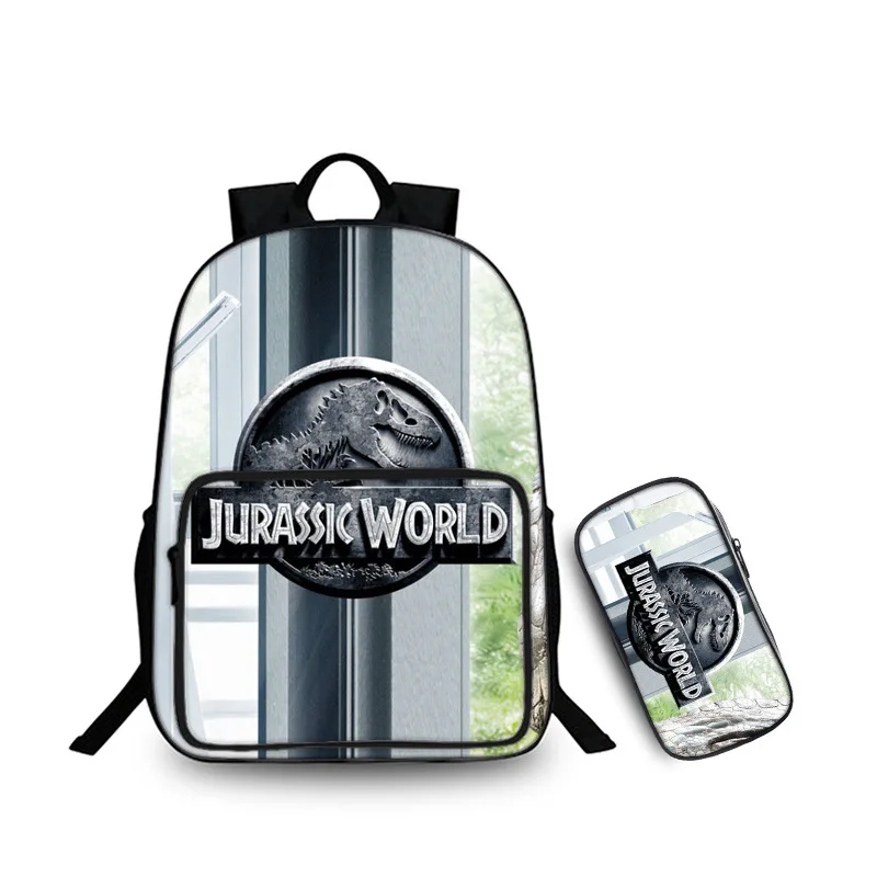 Детский мир Юрского периода mochila рюкзак Парк Юрского периода школьная сумка дорожная ноутбук bagpack детский подарок Qihong - Цвет: 3