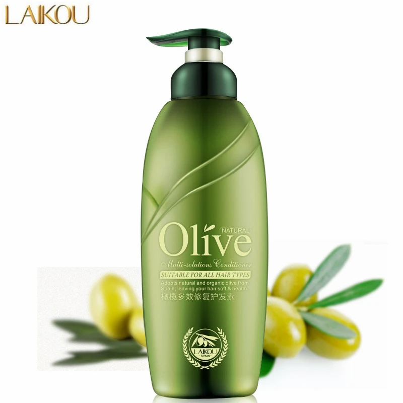 

LAIKOU 300ml Olive Oil Hair Conditioner Improve Frizz Repair Damage Hair Moisturizing Hair Care Scalp Treatment Hair Smooth