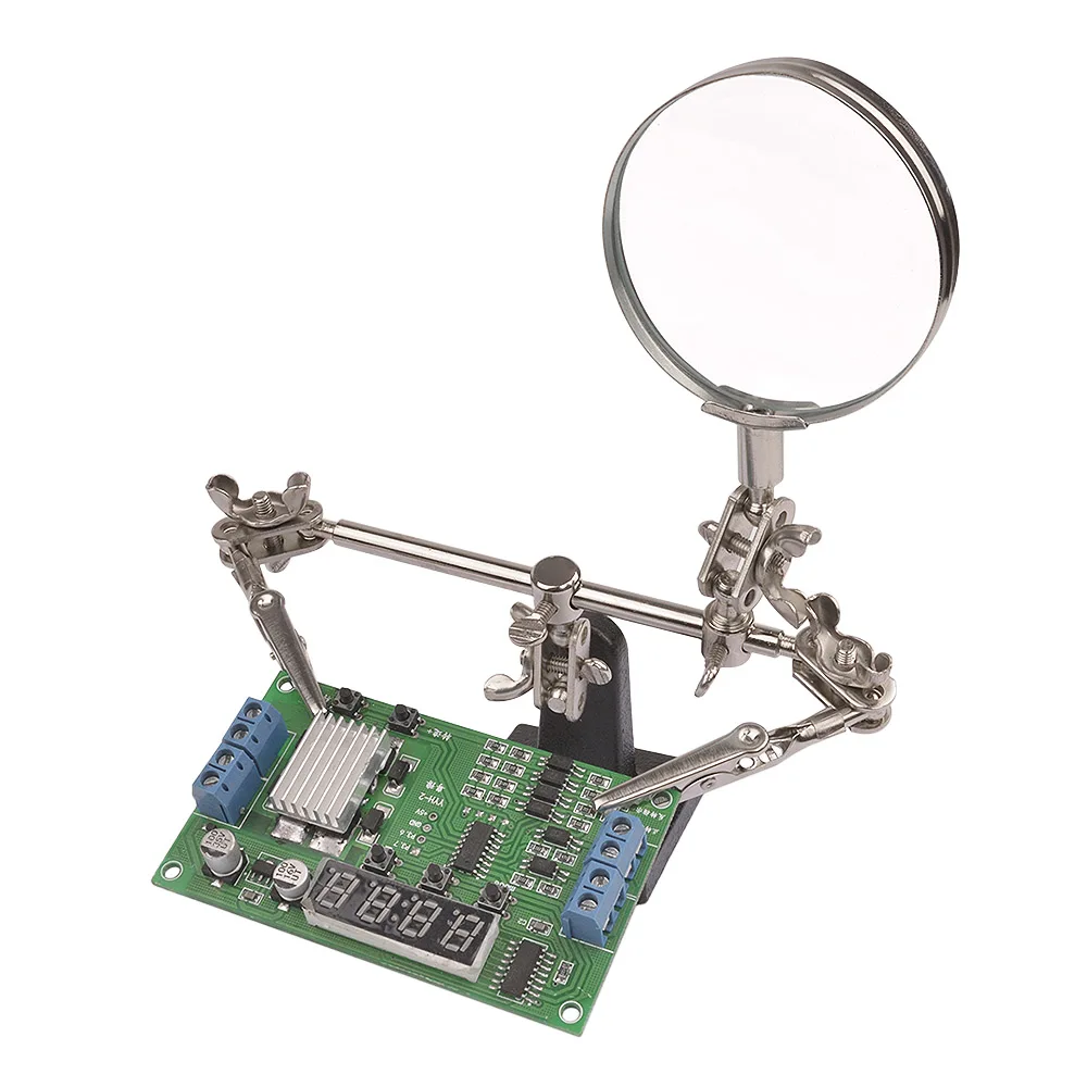 Desktop Magnifier Three Hands Auxiliary Clip Electric Iron Soldering for Jewelry Antiques Welding Circuit Board Stand | Инструменты