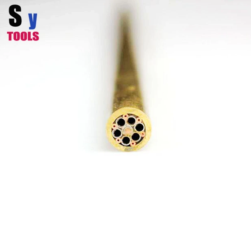 SY tool DIY ручка ножа мозаичные заклепки для ногтей латунная трубка 8 мм цветочный