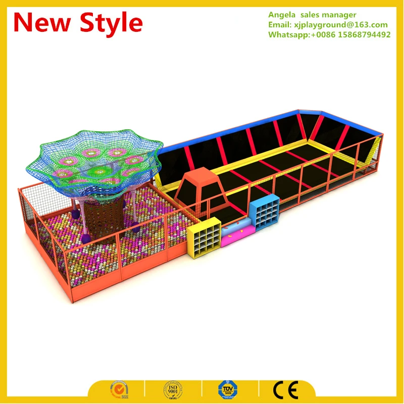 2017 Новый дизайн внутренняя игровая площадка с большим батутом|indoor playground|playground