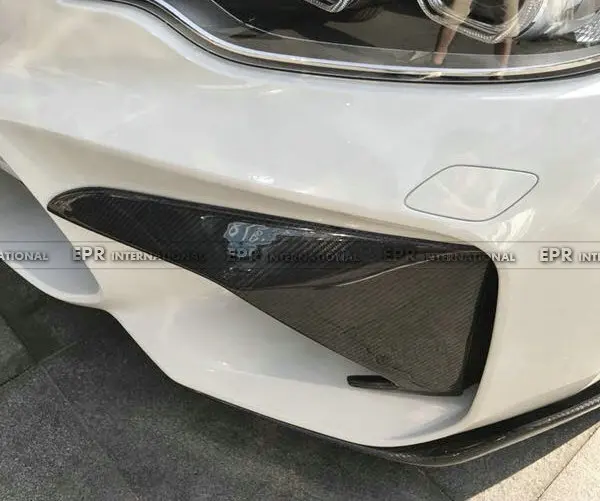 Автомобильный Стайлинг для BMW F87 M2 углеродное волокно ST Style передний бампер с