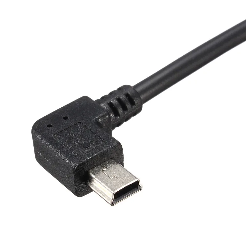 CLAITE 25 см USB 2,0 штекер A к Mini USB 2,0 папа B 90 градусов синхронизации данных Кабель зарядного устройства для камеры MP3 gps HDD