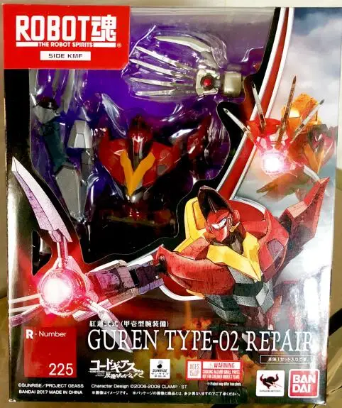 Оригинальная фигурка робота спирта Bandai тамаши нациями номер 225 Geass Guren Type 02 (kuichi Model
