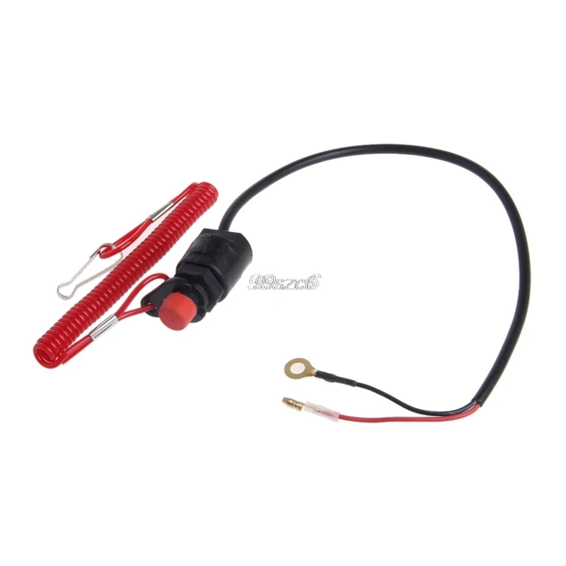 

New Arrival Safety Tether Lanyard Motorcycle Universal Boat Outboard Motor Kill Stop Switch DropShip Dropshipping