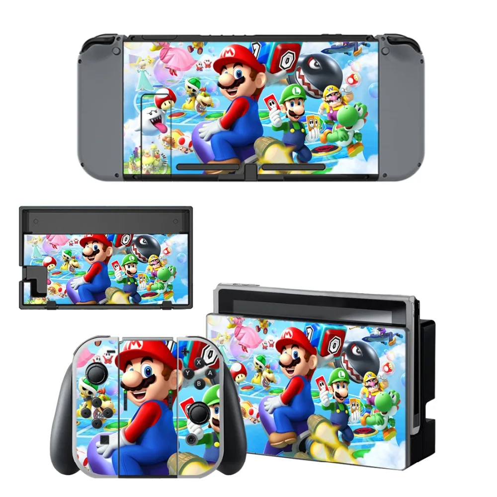 Super Mario nintendo switch, кожный переключатель, Виниловая наклейка для nintendo Switch, консоль NS, контроллер Joy-con
