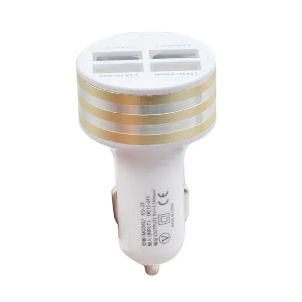 Vovotrade 4.1A автомобиль универсальный 12 В 4 Порты и разъёмы USB DC переходник для