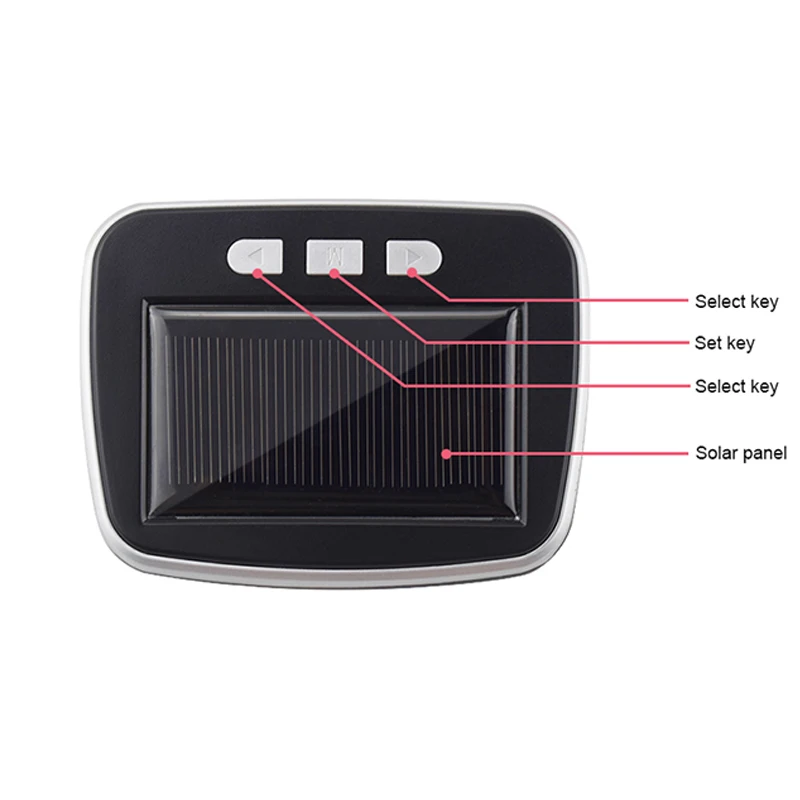 Solar TPMS Car Tire Pressure Alarm Monitor System Display 4 Internal / External Sensor Temperature Warning Digital LCD | Автомобили и
