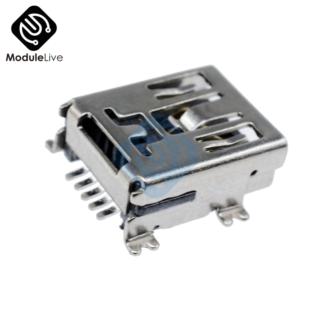 10 шт. Мини крошечный USB SMD 5 контактный гнездовой разъем Mini B|Соединители| |