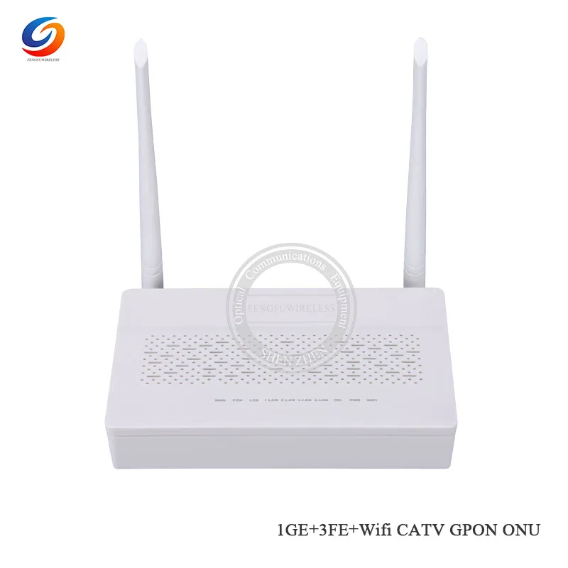 2019 Лидер продаж 1GE + 3FE CATV WIFI GPON/EPON ONU ONT роутер совместимый с Huawei ZTE GPON EPON английская