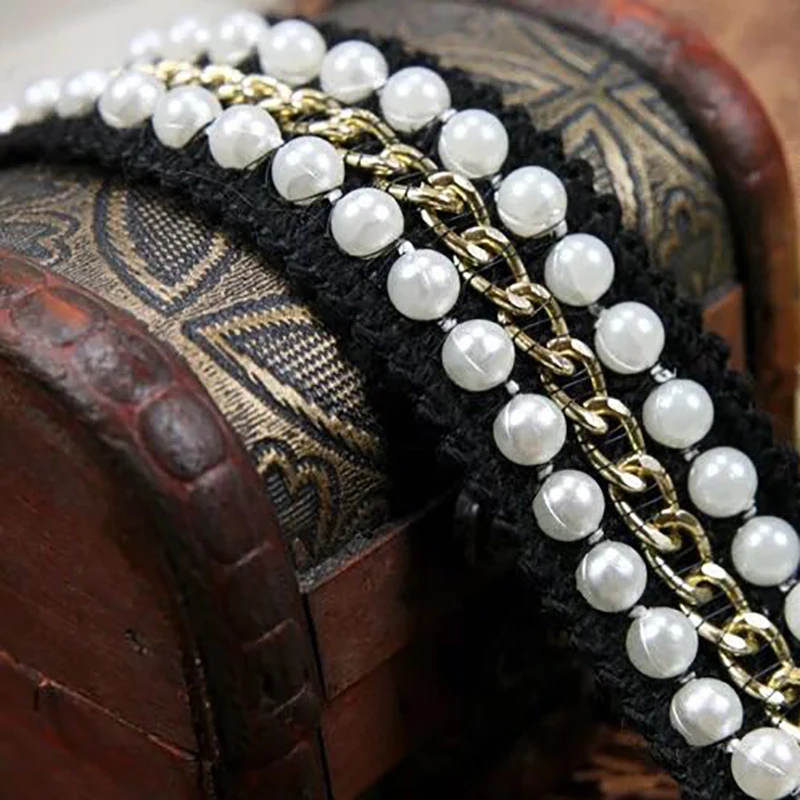 Black and white diy collar Handmade pearls Clothing accessories Beaded laces Clothes leader clothing | Дом и сад
