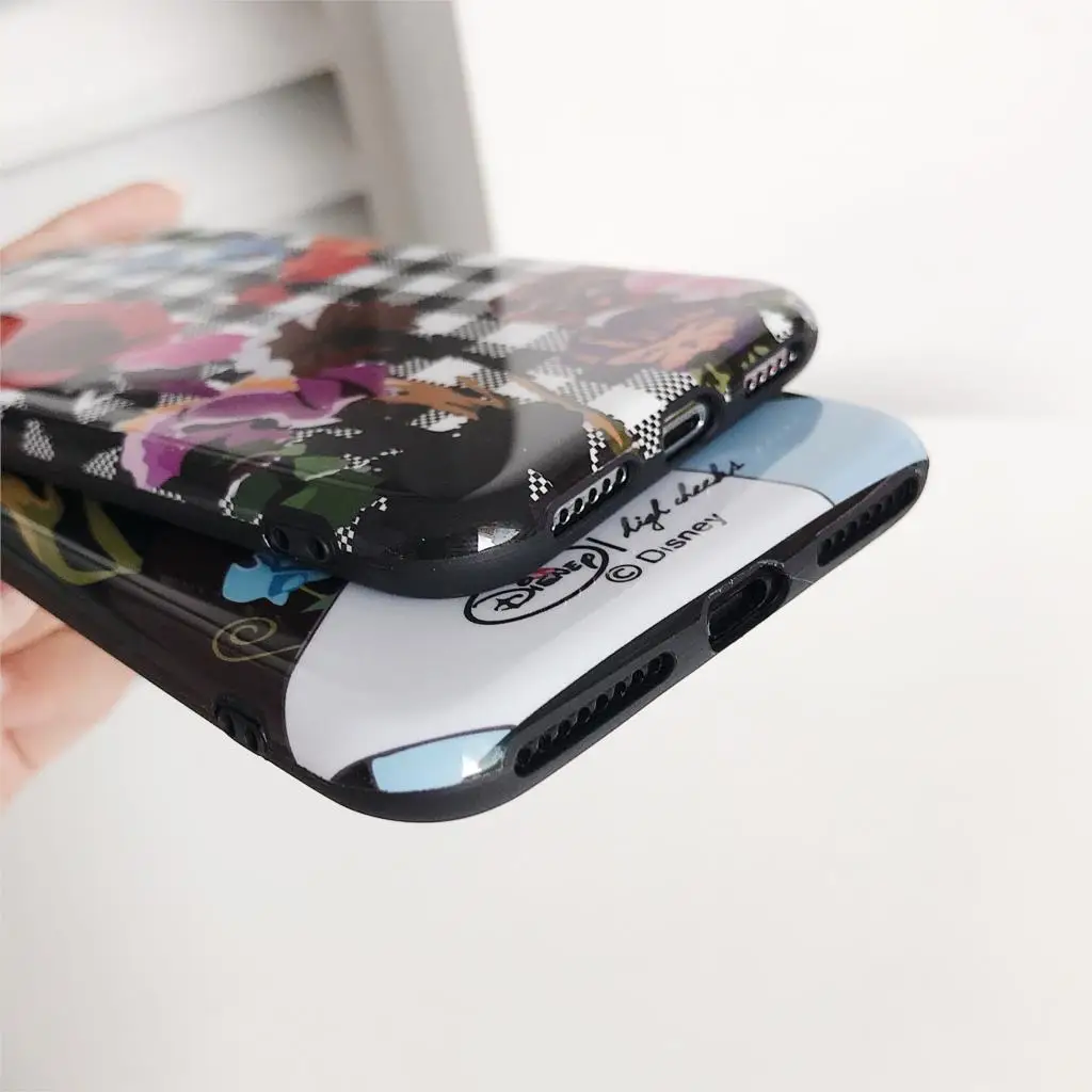 Модный милый аниме мультфильм Disneys принцесса Алиса решетки цветок чехол для iPhone 6