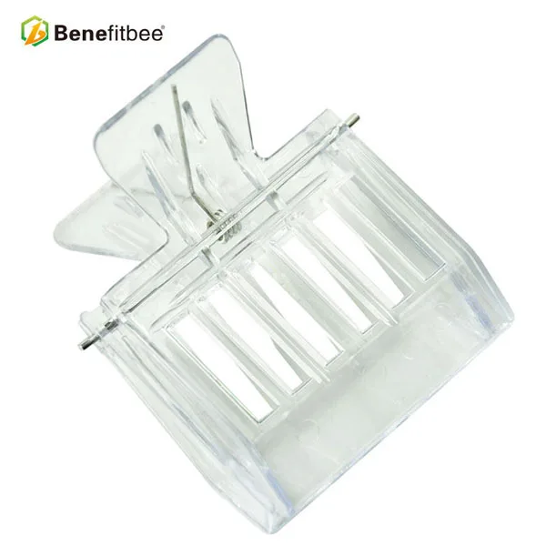 bee queen cage Benefitbee 2 шт. пчеловодная королева ловушка для пчел клетка из нержавеющей стали ловушка для пчел Клип Прочный материал пчеловод инструмент - Цвет: bee queen cage
