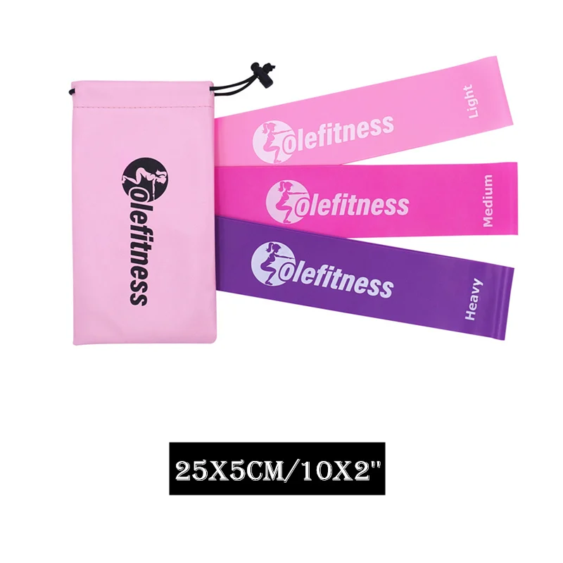Set of 3 -25x5cm Olefitness резинка для фитнеса резина для тренировок спортивный инвентарь сопротивление контура полосы розовый набор из 3 с сумкой резинки Для женщин тренажеры для дома и тренажерный зал тренировки - Цвет: Set of 3 -25x5cm
