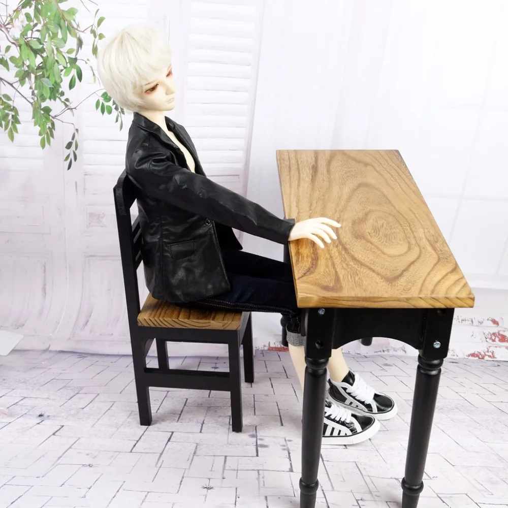 BJD мини мебель деревянный класс стул и стол для 1/3 24 &quot60 см 1/4 17&quot высокий SD MSD DK DZ AOD
