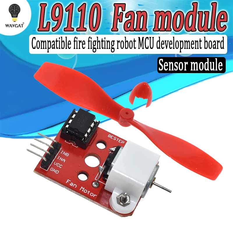 5V L9110 вентилятор двигателя Модуль вентилятор пропеллер пожарный робот L9110S для Arduino DIY