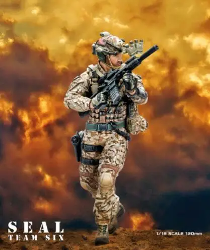 Неокрашенная полимерная фигурка 1/16 120 мм американские печатки Team SIX () | Игрушки и