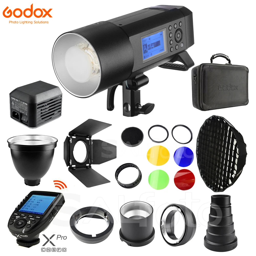 Вспышка Godox Witstro AD400Pro TTL HSS для улицы литий ионный аккумулятор 2 4G триггер софтбокс