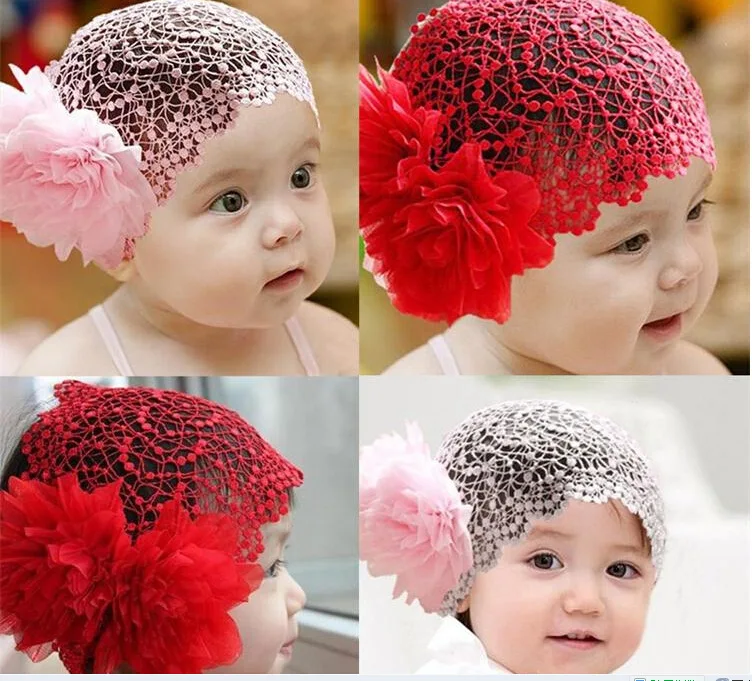 

10pcs/lot 2018 New Korean hair accessories child two flower bud silk Headband Tiara cute photoshoot prop girls headbands
