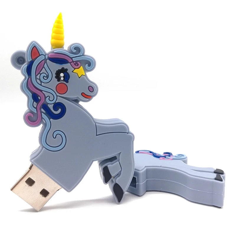 USB флеш накопитель с мультяшным единорогом карта памяти милые подарки память USB2.0