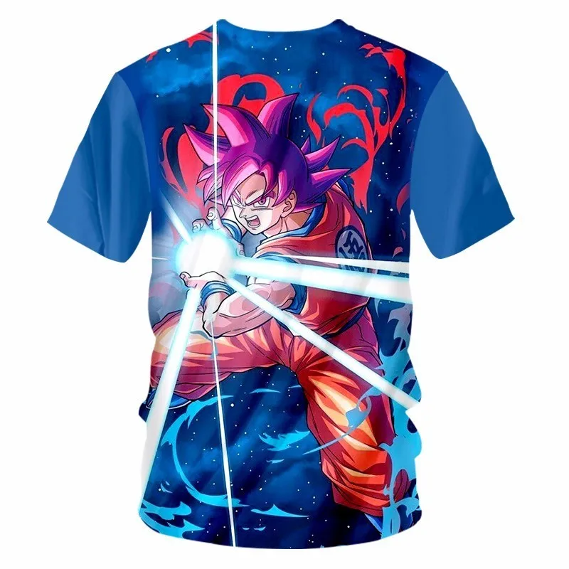 OGKB летние мужские топы с аниме камехамеха 3D Футболка принтом повседневная