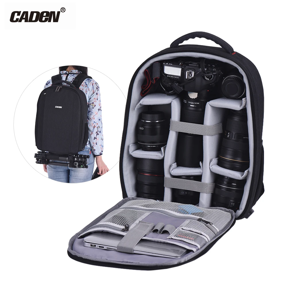 Рюкзак для камеры CADeN D10s водонепроницаемая Противоударная сумка Canon Nikon Sony DSLR