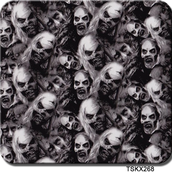 

TAOTOP Size 0.5m X 20m Skull Pattern Camo Hydrographic Film Hydro Transfer Film Liquid Image Film WDF268