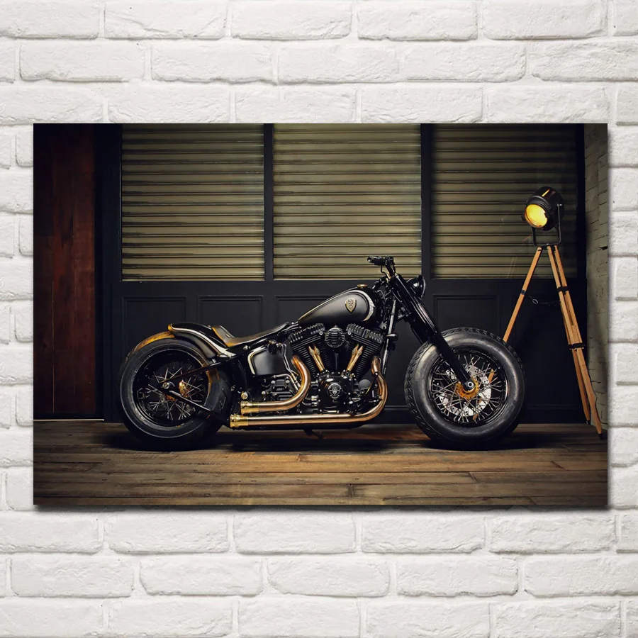 

CHOPPER bobber motorbike custom bike motorcycle hot rods posters on the wall picture home living room decoration bedroom KA270