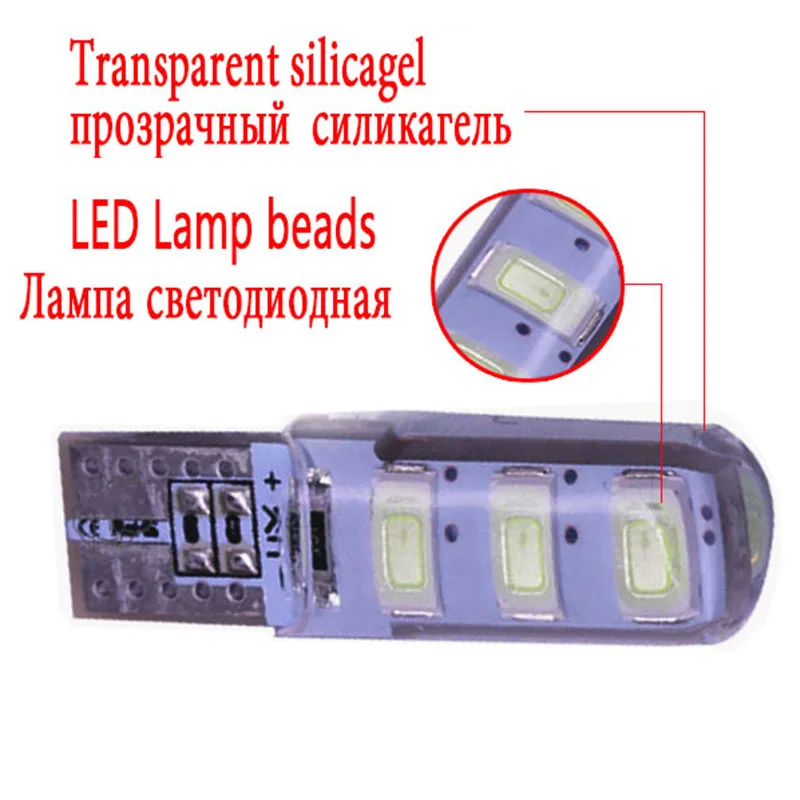 WTS 10 шт. сигнальная лампа T10 светодиодный Стайлинг автомобиля W5W 194 светодиодная