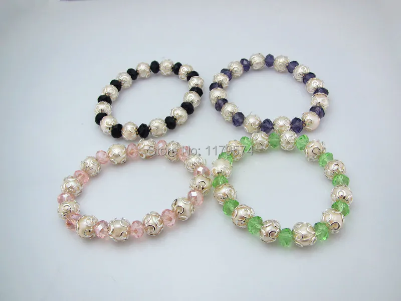 Женский растягивающийся браслет из натурального жемчуга 9-10 мм | Украшения и