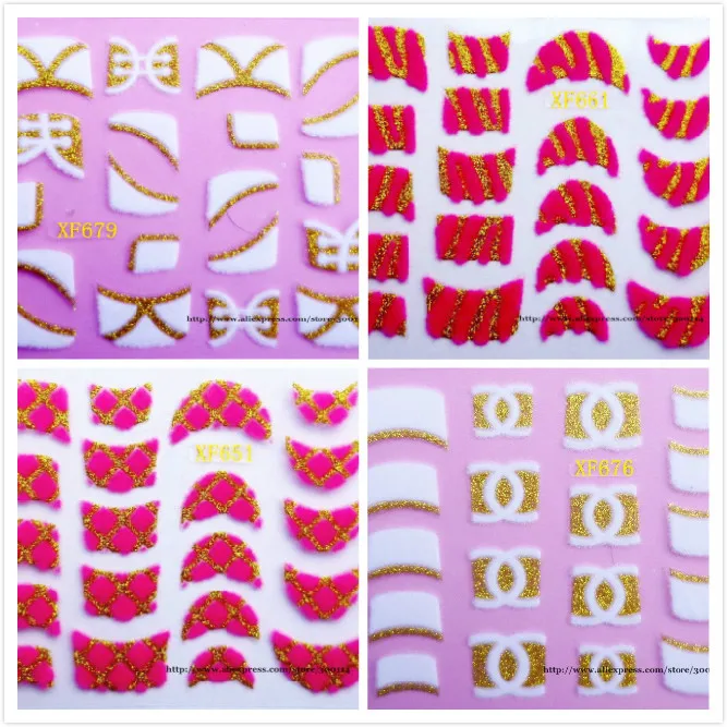 Оптовая продажа новые модные 3D бархатные накладки для дизайна ногтей 48 дизайнов