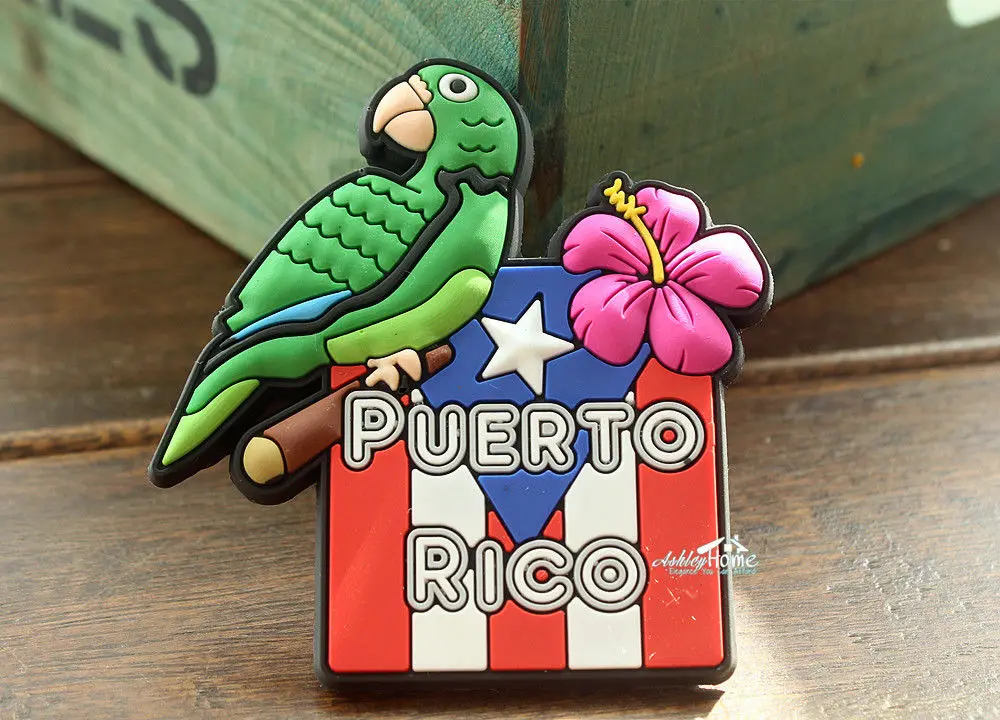 Забавный декоративный дорожный сувенир Pureto Rico резиновый магнит на