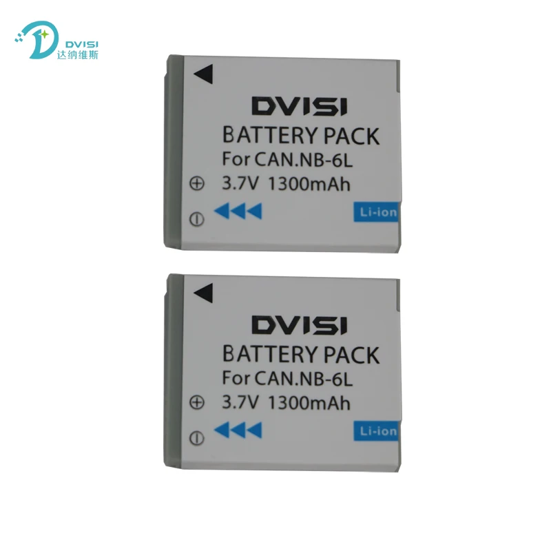 DVISI 2шт 3 7 V 1300mAh NB 6L NB6L аккумуляторная батарея с USB зарядным устройством для CANON