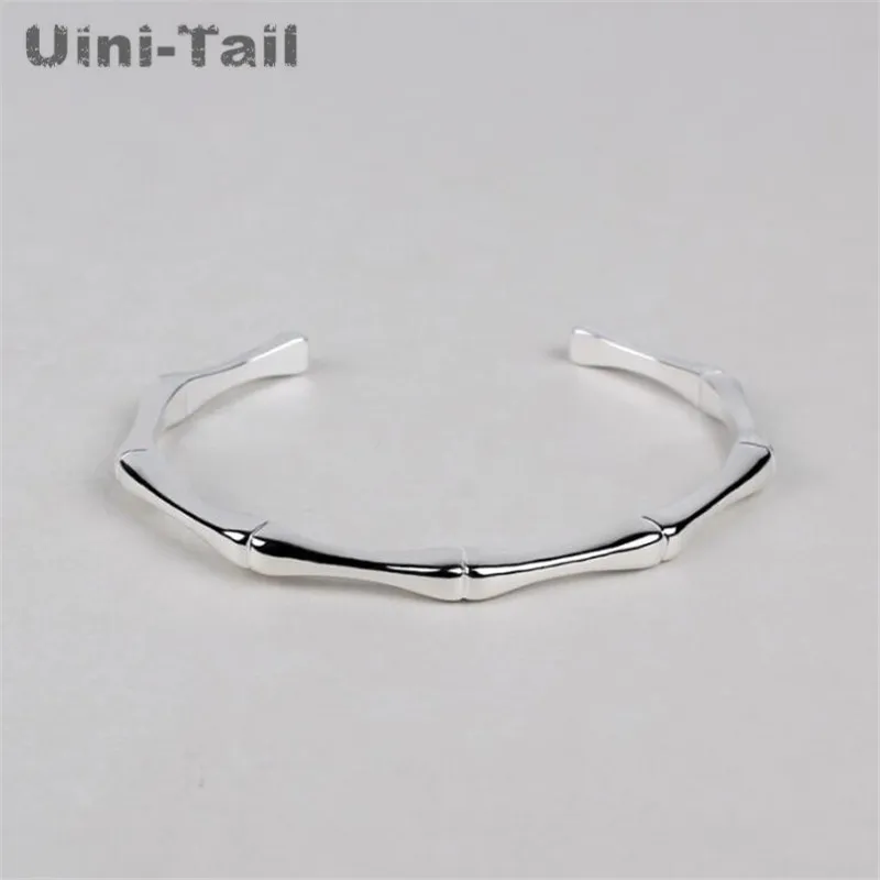 Uini-Tail Горячая новинка 925 пробы Серебряный высококачественный бамбуковый браслет
