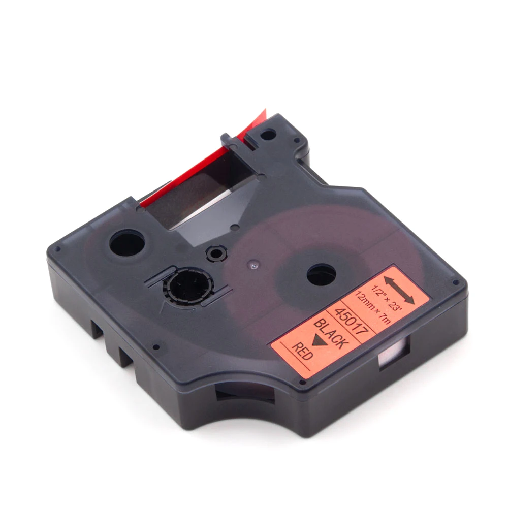 Absonic 1pcs 45017 A45017 Compatible Dymo D1 Manager 12mm Black on Blue Printer Label Ribbons for LabelManager 160 280 210 |