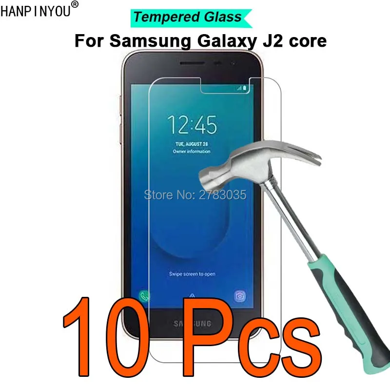 

10Pcs/Lot For Samsung Galaxy J2 Core J260G 5.0" 9H Hardness 2.5D Ultra-thin Toughened Tempered Glass Film Screen Protector Guard
