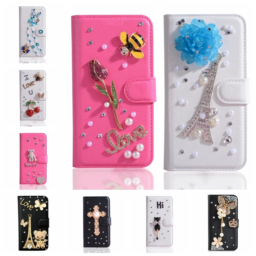 Чехол из кожи с блестками для Nokia 1 2 3 5 6 7 8 9 X6 2.1 3.1 5.1 7.1 Plus X5 Flip on.