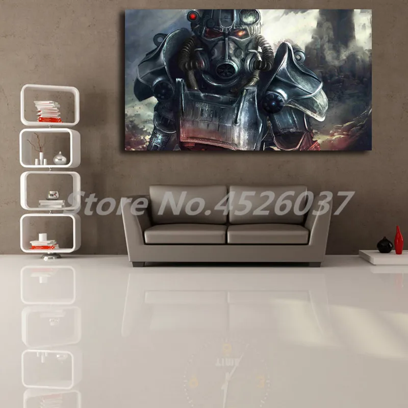 Fallout 76 Power Armor настенные художественные плакаты печатные картины для офиса