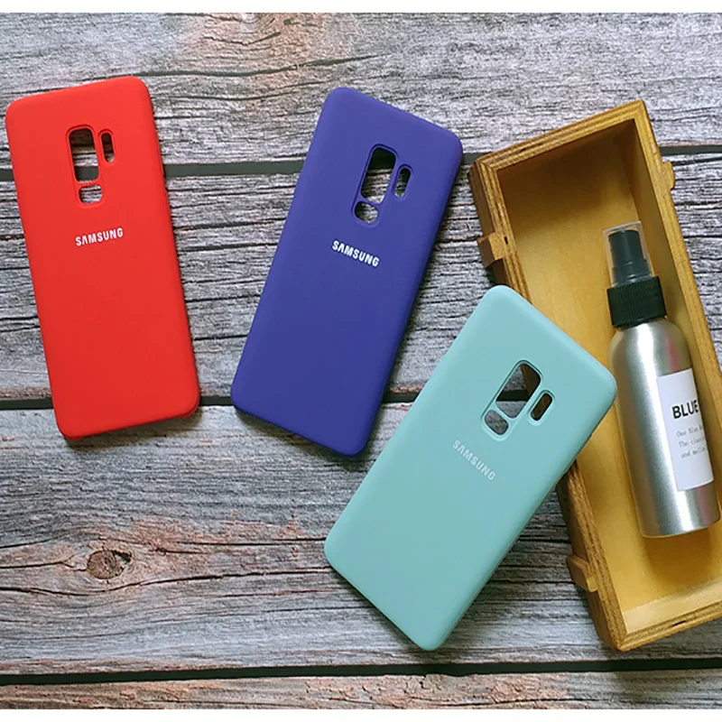 SAMMSUNG оригинальный Силиконовый противоударный чехол для Galaxy S9 + PLUS анти-износ