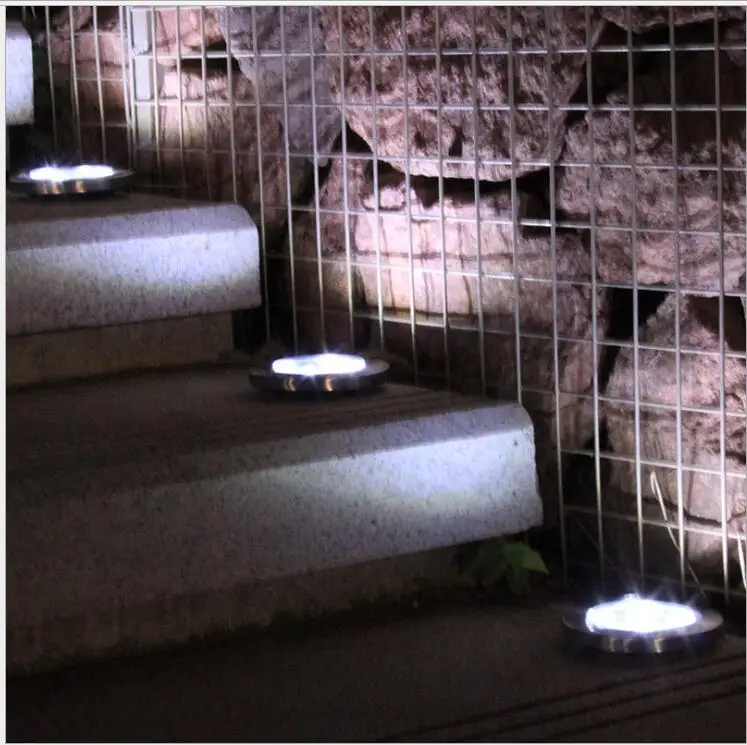 Подземный свет светодио дный 12 LED солнечный Мощность садовый светильник под