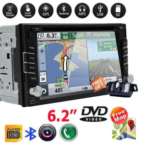 Автомобильный DVD Радио двойной Din мультимедийный авто радио dvd-плеер gps Навигация