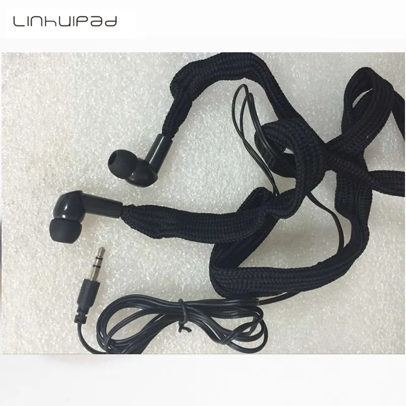 Linhuipad моющиеся наушники вкладыши с шнурком MP3 для одежды капюшоном Бесплатная