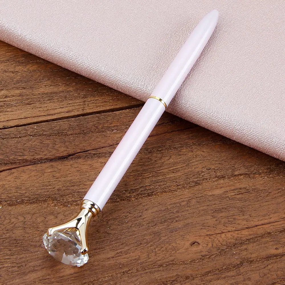 light pink Алмазные шариковые ручки, кавайные канцелярские принадлежности, Детские хвалебные подарки, Кристальные ручки для подписи, школьные офисные ручки для письма, caneta - Цвет: light pink