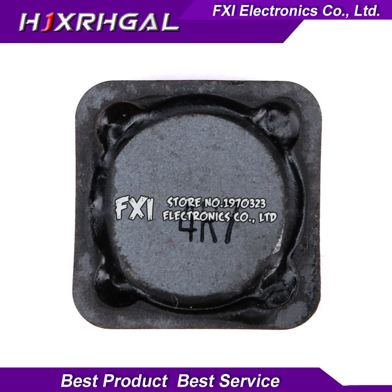 10 шт. CD127 CDRH127R 12x12x7 мм 4.7uH (4R7) экранированная Катушка Индуктивности SMD адаптера