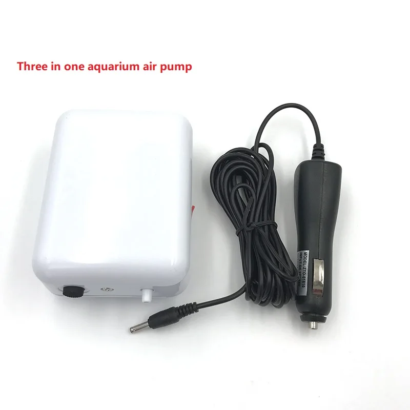 

DC 1.5V 0.5W 3 in 1 Aquarium Air Pump Dry Battery Vehicle Car Charged Oxygen Aerator Fish Tank Oxygen Pump Air Compressor