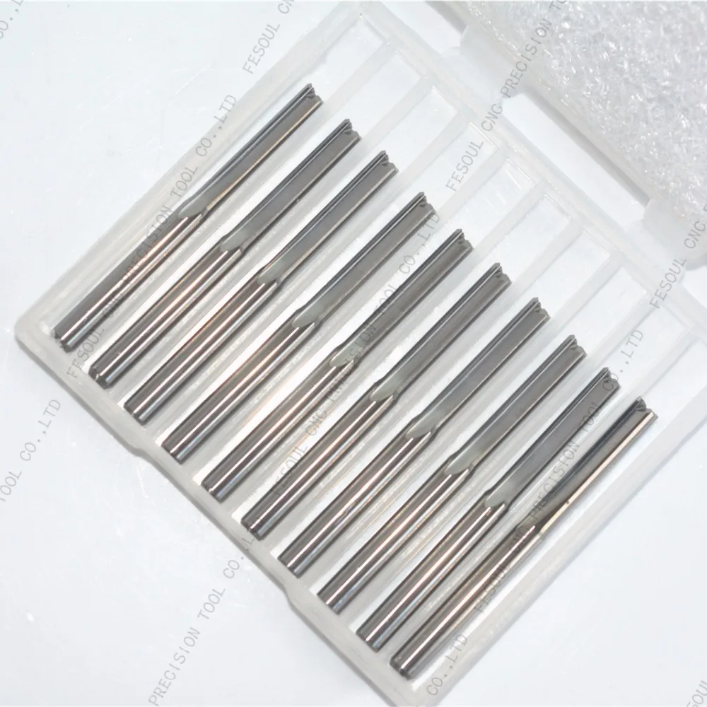 Фреза с 2 прямыми канавками 3 175 мм (1/8 дюйма) * 17 10 шт.|acrylic channel|tool catalogsacrylic caulk |