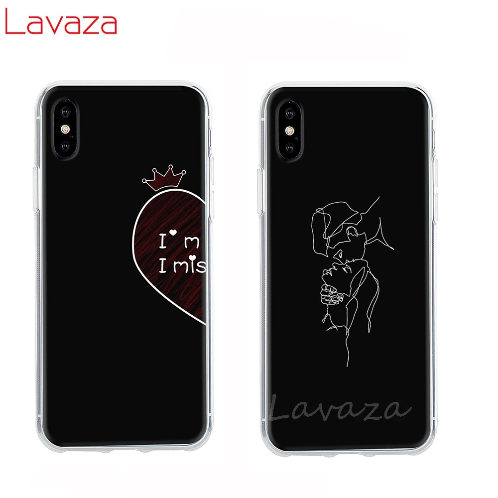 Lavaza пара влюбленных Король Королева мода шаблон жесткий чехол для Apple iPhone 6 6s 7 8 Plus